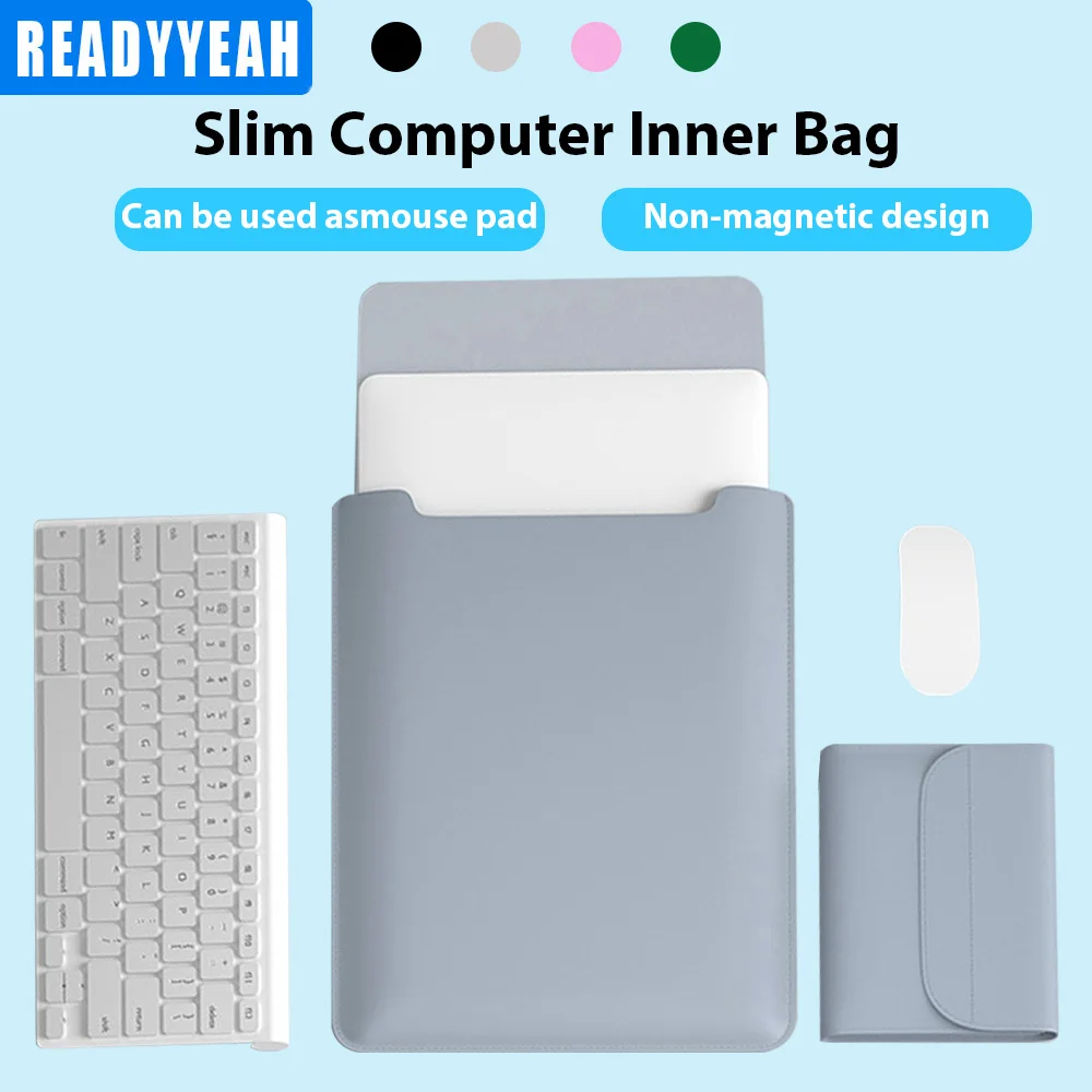 

Ультратонкая сумка для ноутбука Macbook Air Pro 16 15 13 11 дюймов для Huawei Xiaomi Ipad Pro 12,9 дюймов, сумка для ноутбука и коврик для мыши