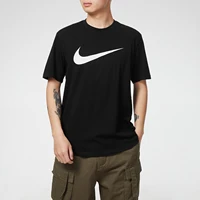 Hauts à manches courtes Nike pour hommes pour l'entraînement physique, vêtements de sport respirants et confortables, t-shirt classique à manches courtes avec grand logo 1