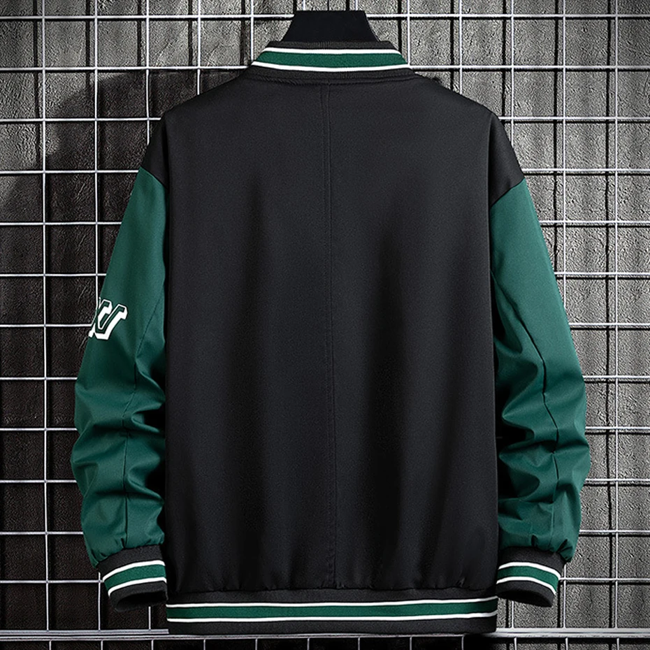 10XL Plus Size Baseball Jacket Men Fashion Casual Patchwork Jacket Coat Male Varsity Jacket Coat Big Size 10XL 2