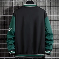 10XL Plus Size Baseball Jacket Men Fashion Casual Patchwork Jacket Coat Male Varsity Jacket Coat Big Size 10XL 2