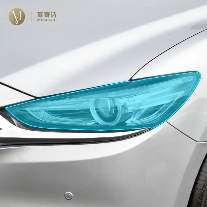 

Налобные фонари для Mazda 6 Atenza 2018-2023Car, прозрачные/дымчатые, черные, из ТПУ, с защитой от царапин, защитная пленка с эффектом песка, PPF