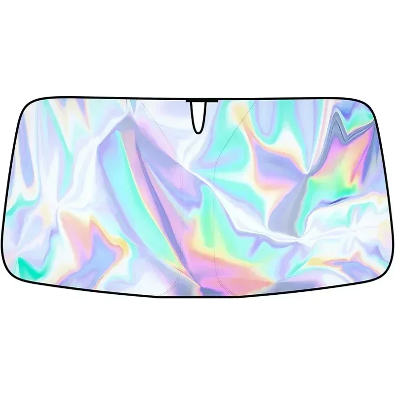 Foldable Windshield Curtains Summer Cooling Sun Protection Cover Car UVR-Reflective Sun Shade Windscreen Heat Shield