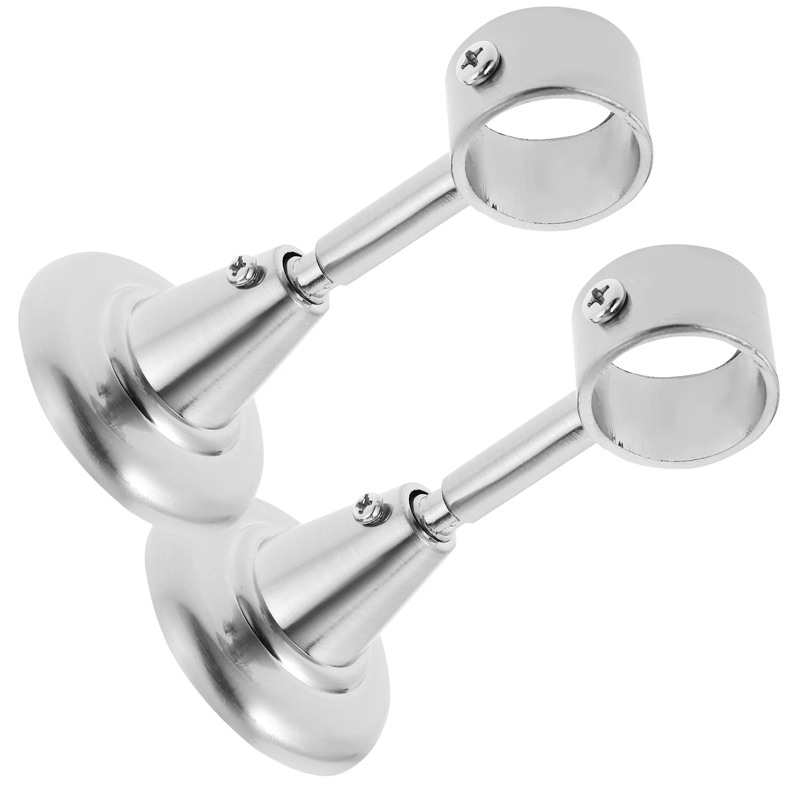 

28mm Window Curtain Drapery Rod Holders Aluminum Alloy Rome Pole Ceiling Mount Bracket Support Rack Shelf