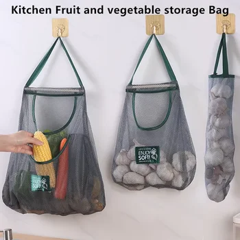 Reusable Hanging Mesh Storage Bags 1