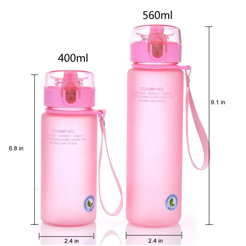 Sports Drink Bottle Portable Bicycle Water Bottle Plastic Gym Bottles for Camping Travel Eco Friendly BPA Free Leakproof Drinks