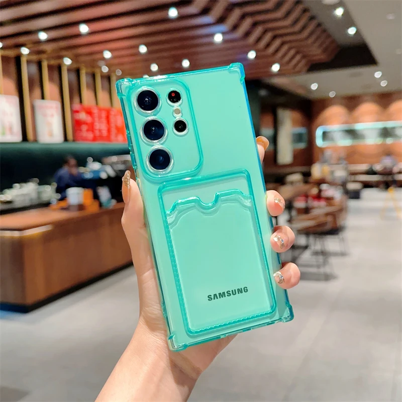 Sleek Card Holder Wallet with Clear Phone Case Cover