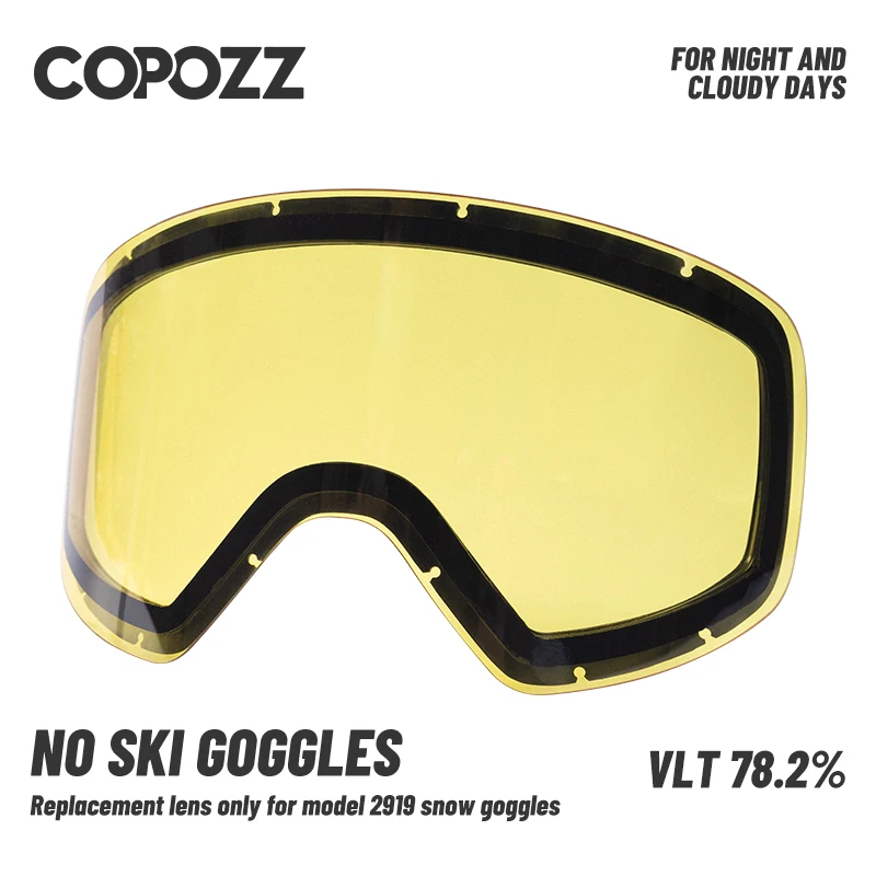 COPOZZ 2919 Professional Ski Glasses Men Women Anti-fog Cylindrical Snow Skiing Goggles UV Protection Winter Adult Sport Snowboard Gafas Ski - Image 3