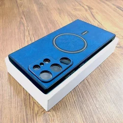 Premium Vintage Leren Hoes met MagSafe Draadloze Oplaadcompatibiliteit