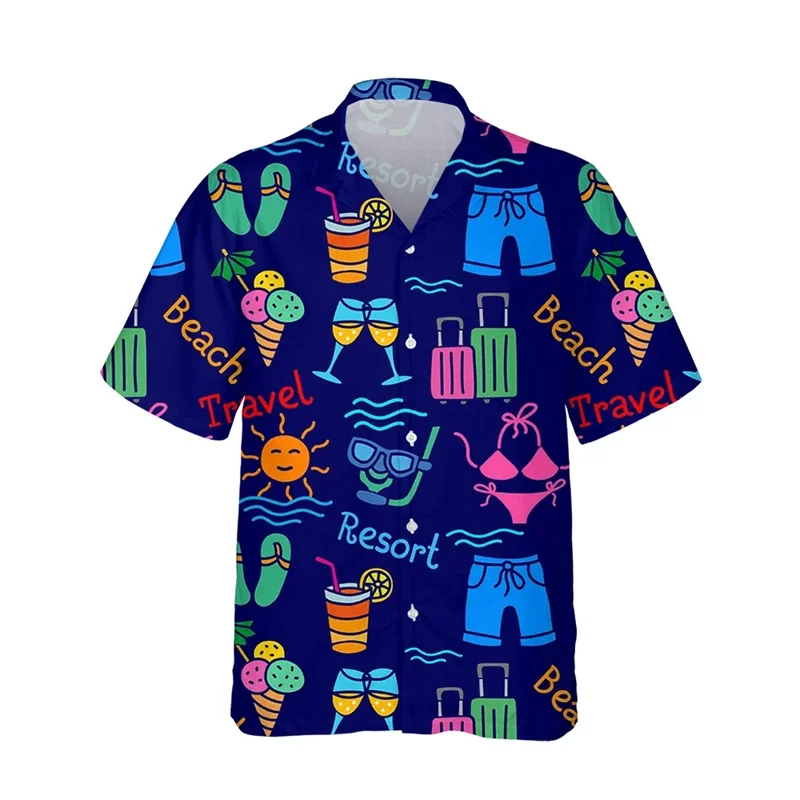 

Men's short sleeve shirt summer fashion hawaiian 3d lemon print comfortable casual shirt short sleeve beach oversized shirt clot