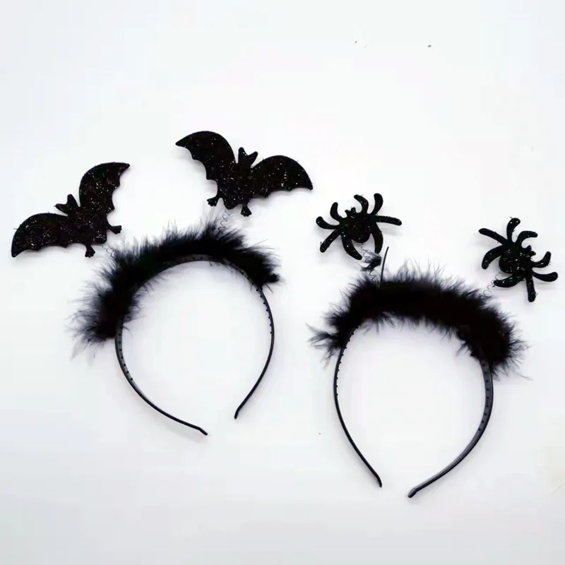 

12pcs Adult Children Spider Headband Ear Bat Wing Hairband Fancy Halloween Party Cosplay Costume Holiday Decorations
