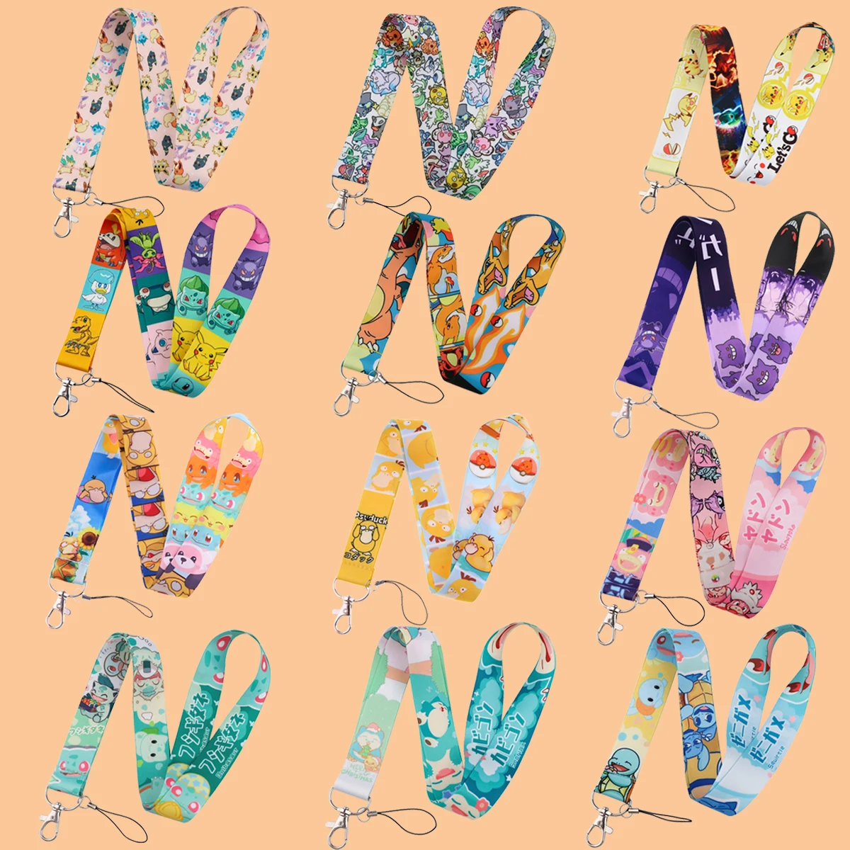 

Classics Japanese Anime Elf Lanyard Cartoon Keychain Lanyards for Keys Badge ID Mobile Phone Rope Neck Straps Accessories Gifts