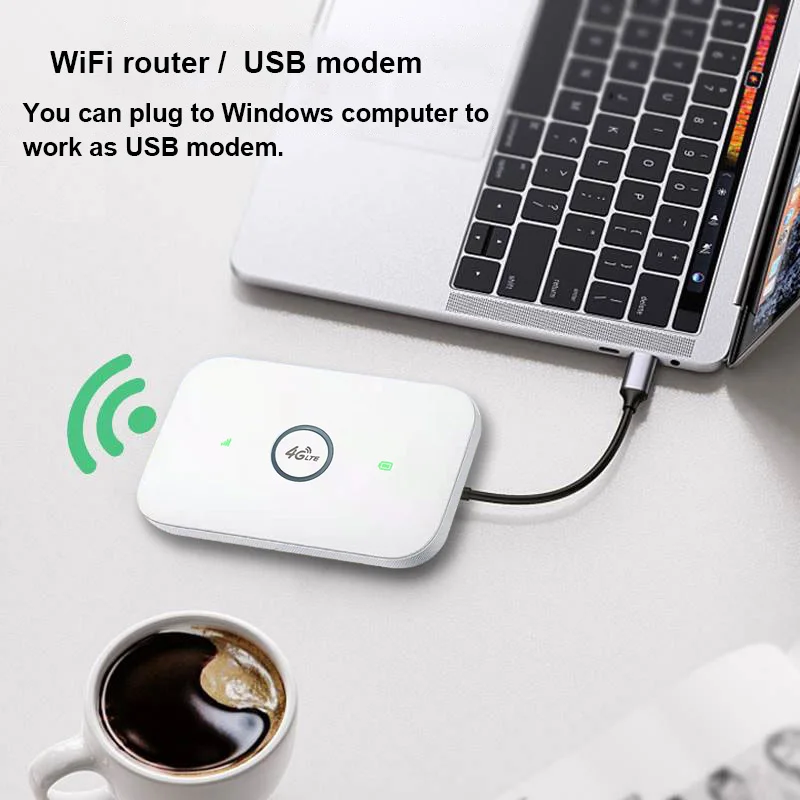 4G router Wireless lte wifi modem Sim Card Router MIFI pocket hotspot 8 WiFi users built-in battery portable WiFi