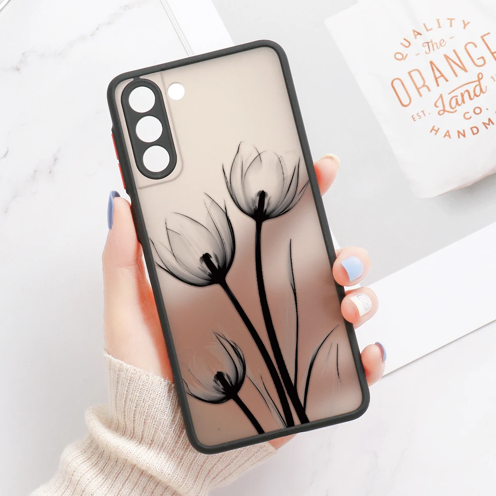 thumbnail image 1 of For Samsung S24 S22 Ultra Case Cover Samsung Galaxy S23 Ultra S 22 S21 S20 FE S10 Note 20 10 Plus S8 Lavender Flowers Clear Case, 1 of 5