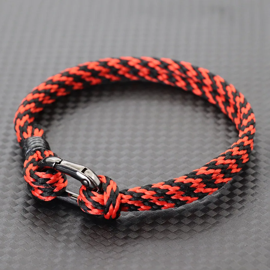 Handmade Rope Bracelet for Men with Detachable Buckle
