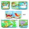 Infant Educational Toys  Can Not Tear Bath Cloth Book Baby Enlightenment Cartoon Waterproof Picture Baby Book  Toy Cloth Book 4