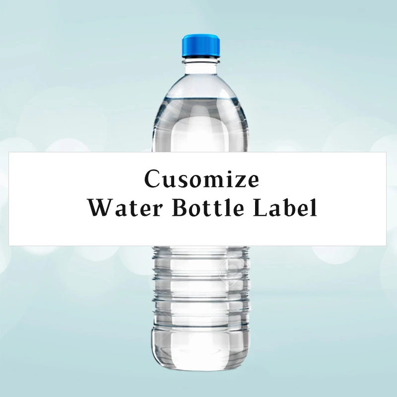 50 Stück Wasserflaschenetiketten Für Hochzeiten – Wasserdicht, Personalisierbar, 21 X 5 Cm, Bunt, Für Hochzeitsdekoration & Feiern