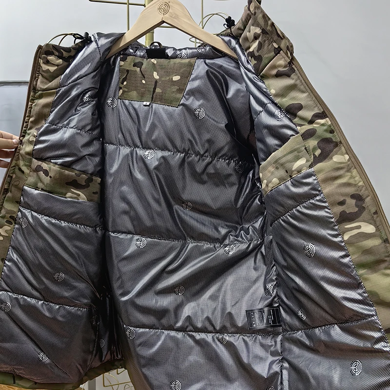 Military Tactical Jackets -25°F Men\'s Waterproof Windbreaker Hoodie Heat Reflect Winter Hiking Jackets Men Army Hunting Clothes