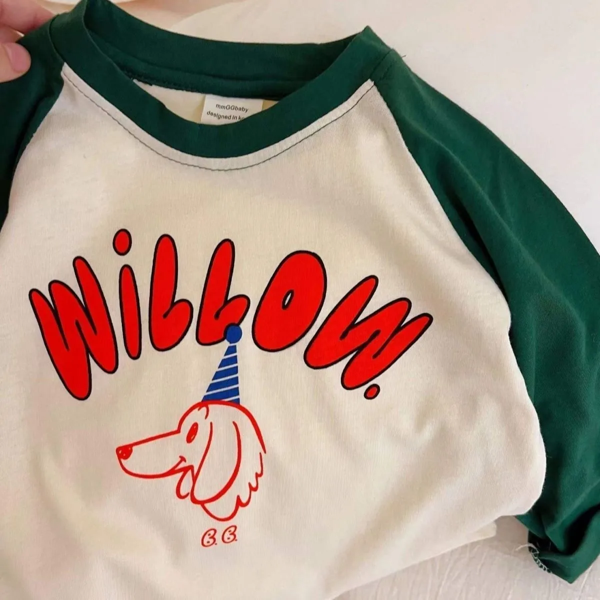 Cartoon Spliced Long Sleeve T-shirt Baby Costume Autumn Fashion Casual Bottoming Shirt Printing Pullover Tops For Boys And Girls 4
