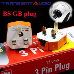 Audiophile - Grade Audio Power Cord with Single - Crystal Copper and Silver Plating - 4 m (BS GB plug)