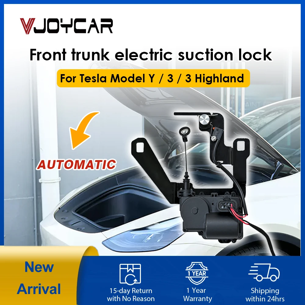 Front Trunk Electric Suction Lock for Tesla Frunk Soft Closing Model Y / 3 / X / S/ 3 Highland Automatic Frunk Auto Closer