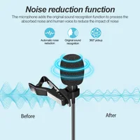 Clearance_MC01 Portable 1.5m Wired Mini Microphone Type C For Phone PC Laptop Metal Clip-on Lavalier USB mic 3.5mm Condenser Mic 6