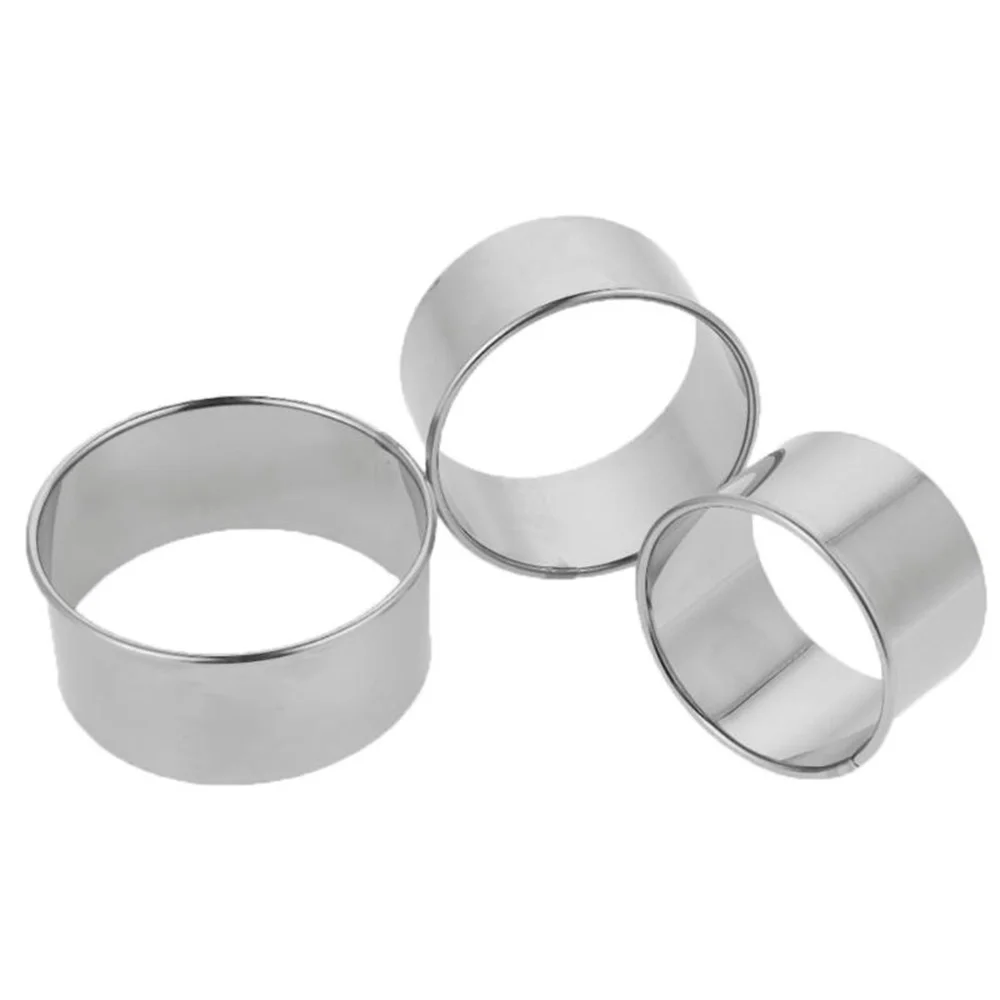 Set Stainless Steel Round Cutter Maker Cookie Cake Pastry Wrapper Dough Cutting Dumplings Molds Accessories Kitchen Gadget cookie cutter baking mold cookie mould fondant cutter pastry cutter dumpling skin mold