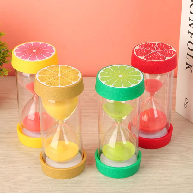 Reloj de arena colorido para niños, juguete con temporizador de arena,  decoración del hogar, 1/3/5/10/15/20/25/30 minutos - AliExpress