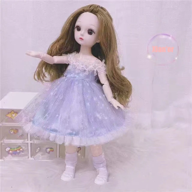 30 Cm BJD Fat Body Doll Japanese College Style 6 Joint Movable Doll JK Uniform Dress Dress Up Doll Girl Toy Kids Birthday Gift 2