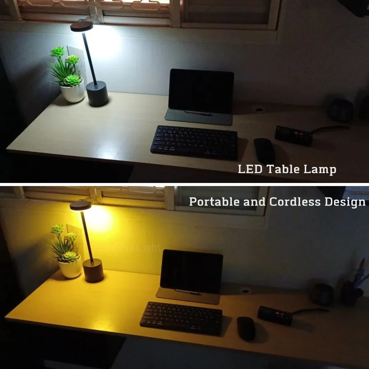 USB Design Akumulatorowa lampka nocna LED do sypialni na stolik nocny do domu Dekoracja stołu w restauracji Bezprzewodowa