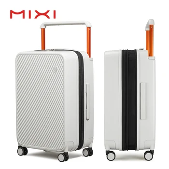 MIXI 확장형 휴대 수하물, 경량, 대용량, 와이드 핸들, PC 여행 가방, 스피너 휠, TSA 잠금 장치, 20 인치, 24 인치