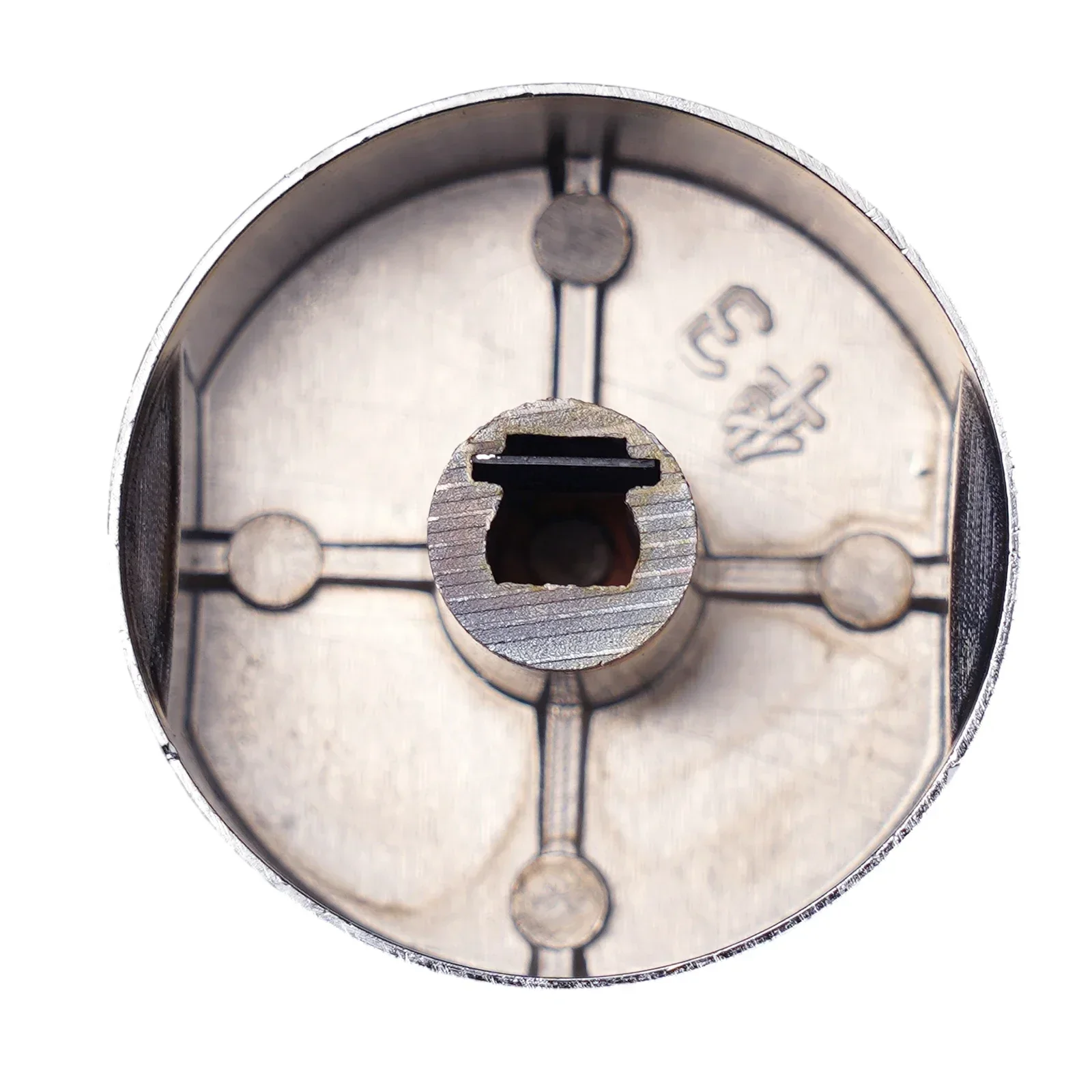 5pcs Aluminum Alloy Round Knob Gas Stove Handle Gas Stove Rotary Switches For Kitchen Accessories 6mm