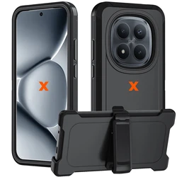Enhanced Shockproof Armor Case - Heavy Duty 3 - Layer Protective Shell - Redmi note 15 5G (Single clip NO case)