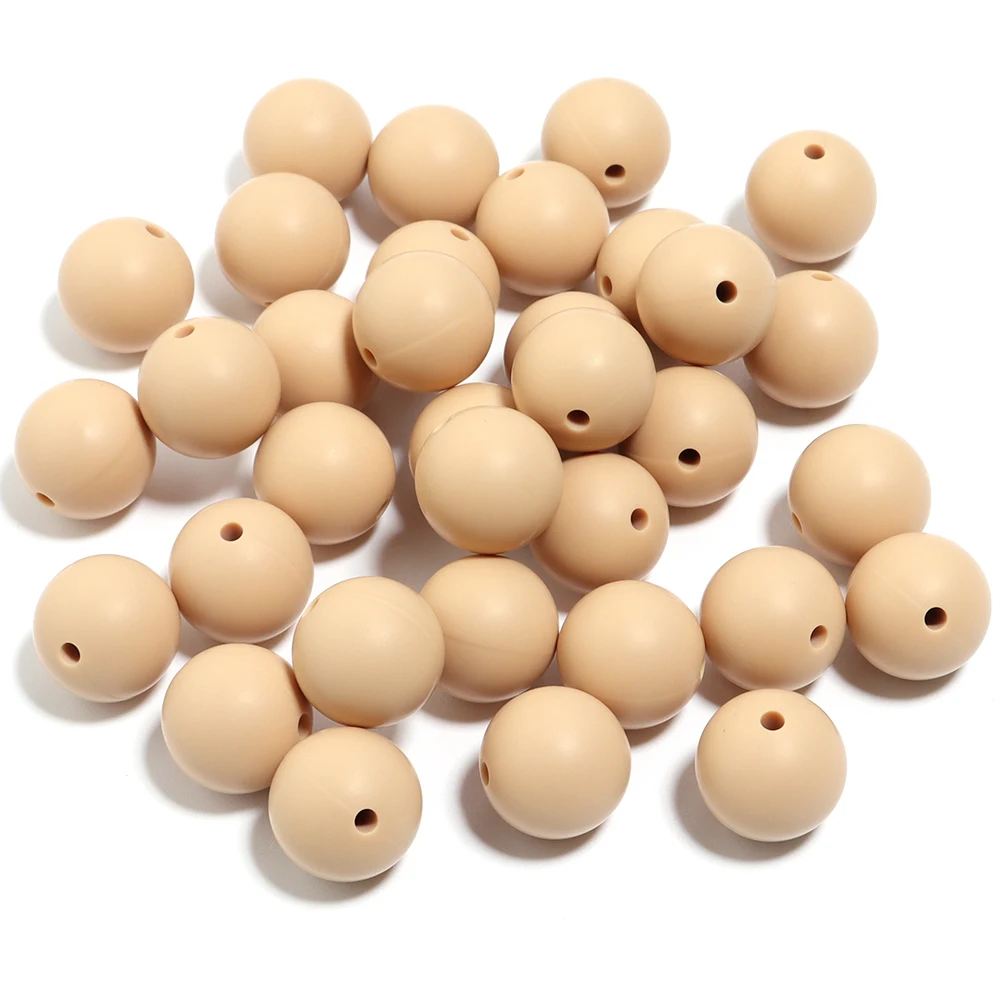 Vibrant Multicolor Silicone Beads for DIY Jewelry & Accessories - 20 Pieces