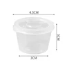 50Pcs 25ml Plastic Takeaway Sauce Cup Containers Food Box With Hinged Lids Pigment Paint Box Palette Disposable Box 6