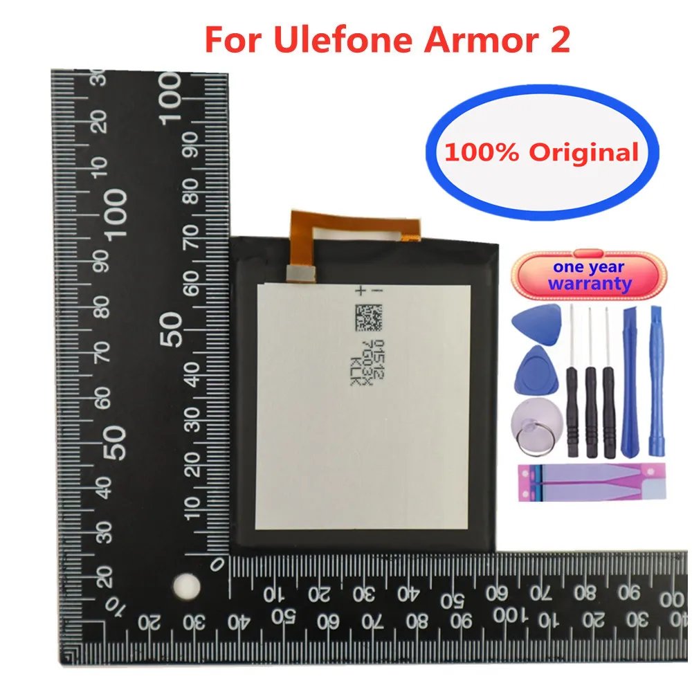 

For Ulefone Armor 2 Battery 4700mAh 100% Original Battery 5.0inch Helio P25 Original battery Mobile Accessories + Free Tools