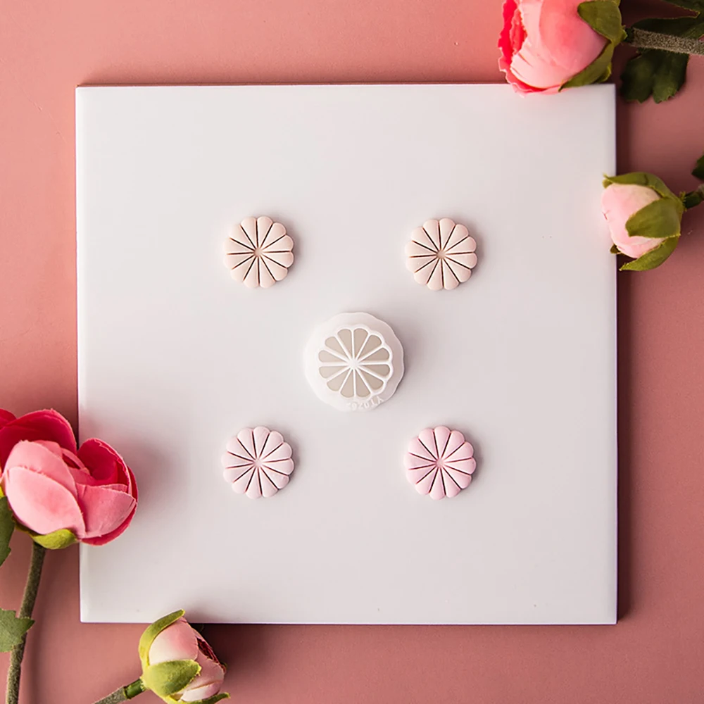 1PC Ohrring Machen Geometrische Polymer Clay Schneider Kreative Kreis Geformt Dekorationen Keramik Ton Formen DIY Ton Schmuck Werkzeuge – Detail 1