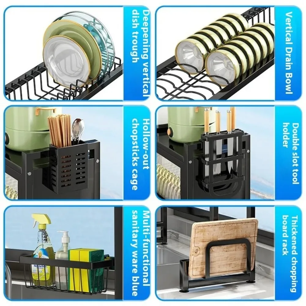 Dish Drying Rack Kitchen Storage Cabinet Over The Sink Dish Drying Rack Multi Organizer Cabinets Sink Racks Kitchen Storage Cabinet Kitchen Stainless Steel Drain Shelf