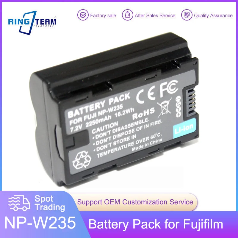 Np-W235 Np W235 Npw235 Per Fuji X-H2 X-T4 Xt4 X-T5 Batterie Gfx 50Si, Batterie Di Grande Capacità, Compatibilità Perfetta