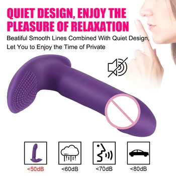 IKOKY Silicone Vibrator Vaginal Massage Wearable Dildo Adult Sex Toys for Woman Female Masturbator G Spot Clitoris Stimulator 5