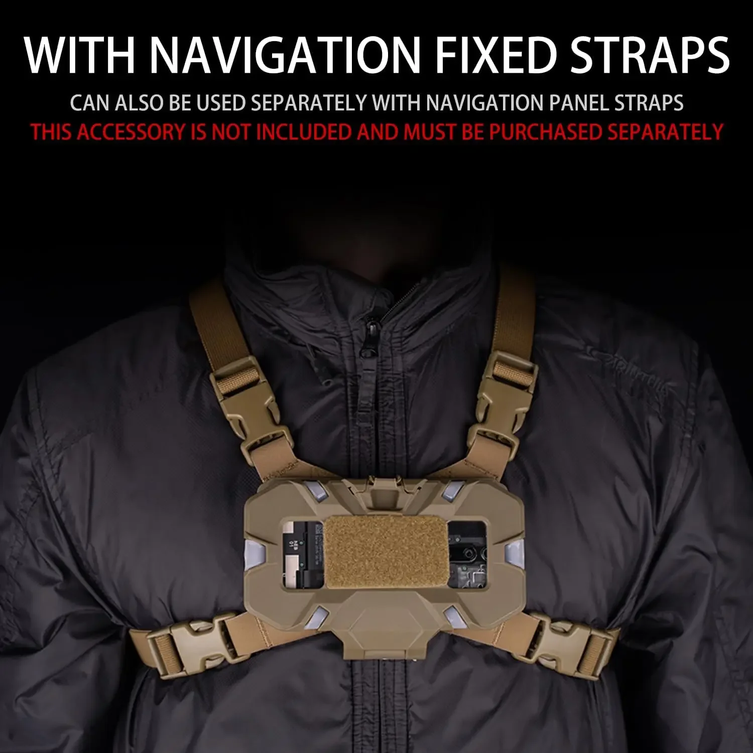 Tactical MOLLE Folding Navigation Board Tactical Airsoft Hunting Vest Chest Mobile Phone Holder Map Admin Panel iPhone Pouch