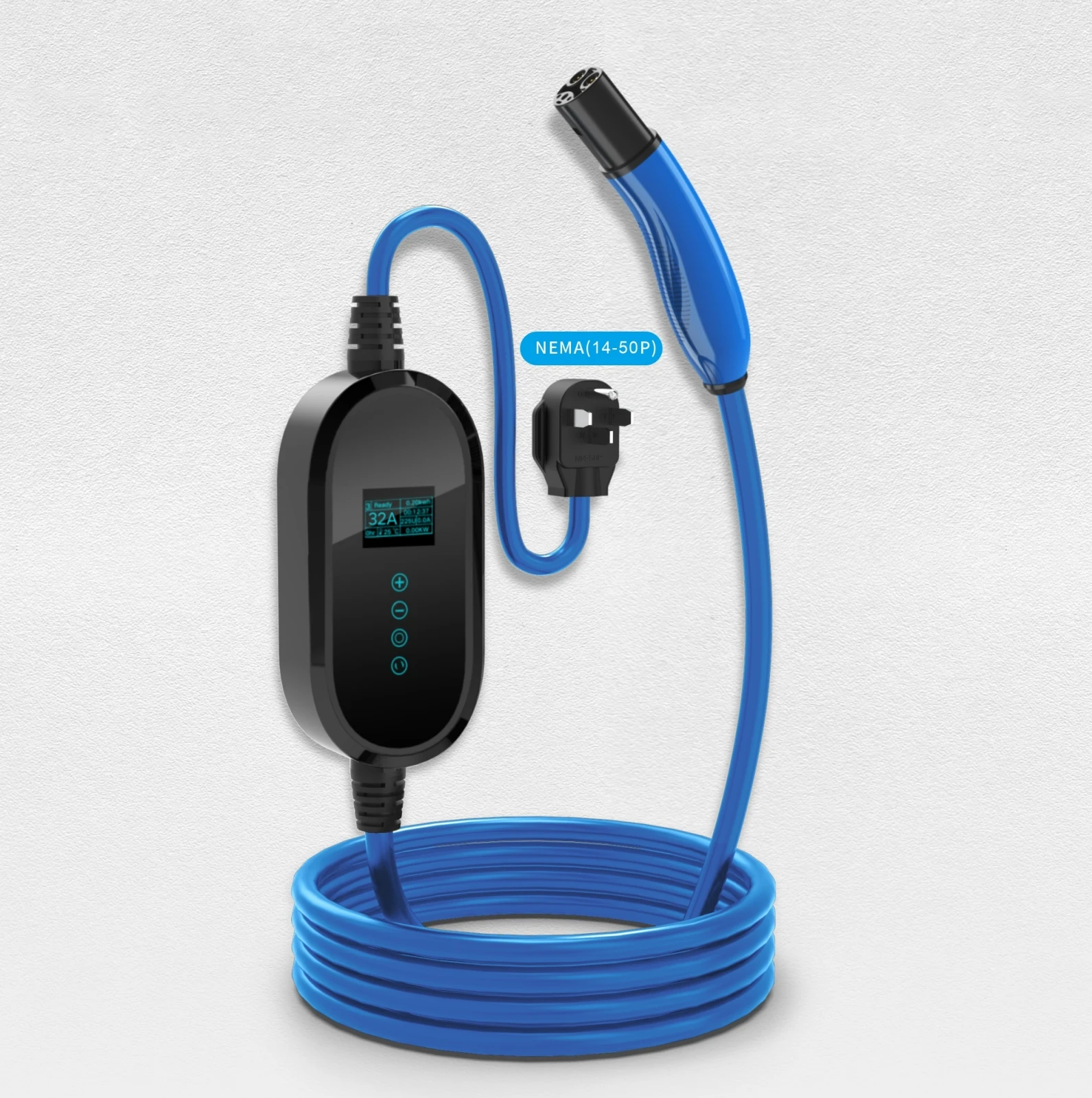 

Highfly 5M Cable 30A 7KW Charging Station AC Power Home Portable EV Charger for Tes/ La