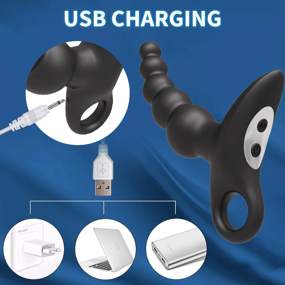 Vibratore anale in silicone e massaggiatore prostatico coppie_voghion.com