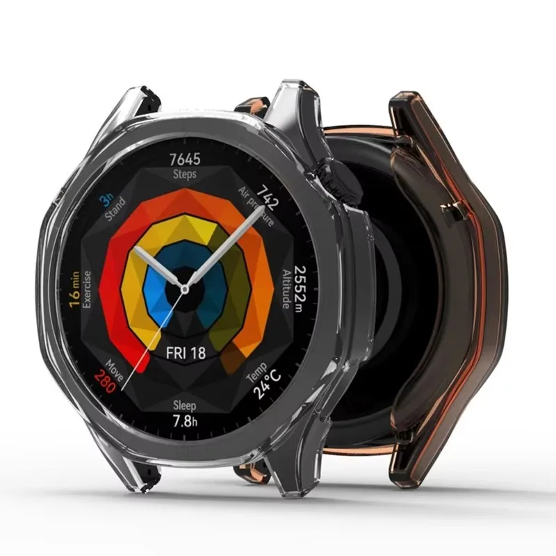 Durable TPU Watch Case with Tempered Glass Screen Protector - Premium 2.5D HD Protection