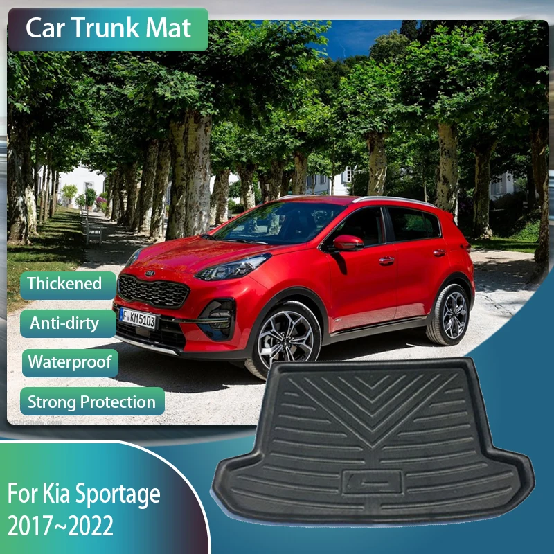 

Car Trunk Mats For Kia Sportage KX5 QL 2017~2022 5seat Anti-dirty Boot Tray Carpet Muds Rear Trunk Storage Pads Auto Accessories