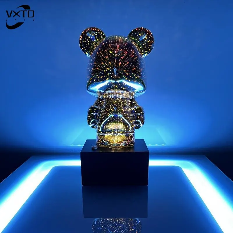 

Creative 3D Glass Fireworks Bear Night Light, Nordic Luxury Home Decor, Living Room Desk, Decorative Atmosphere Light Gifts