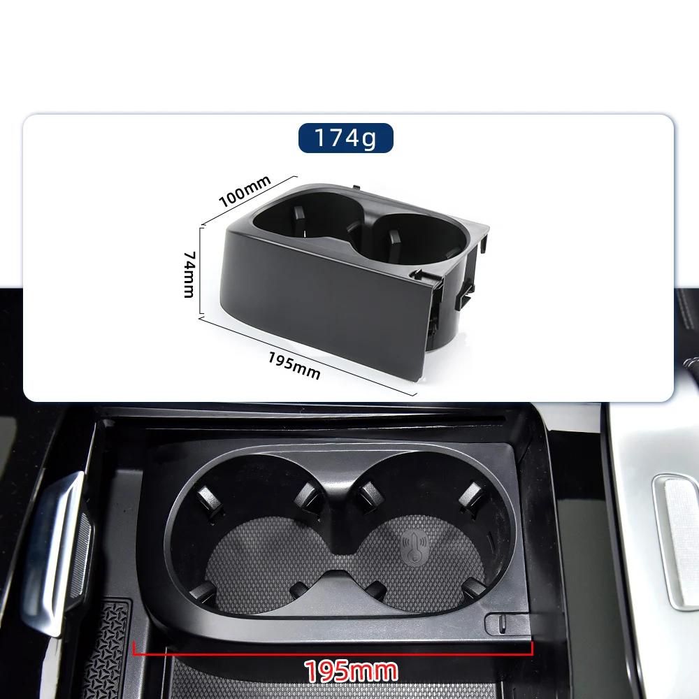 1 PC Car Front Center Console Water Cup Holder Insert Frame Drinks Holder For Mercedes-Benz W206 C class