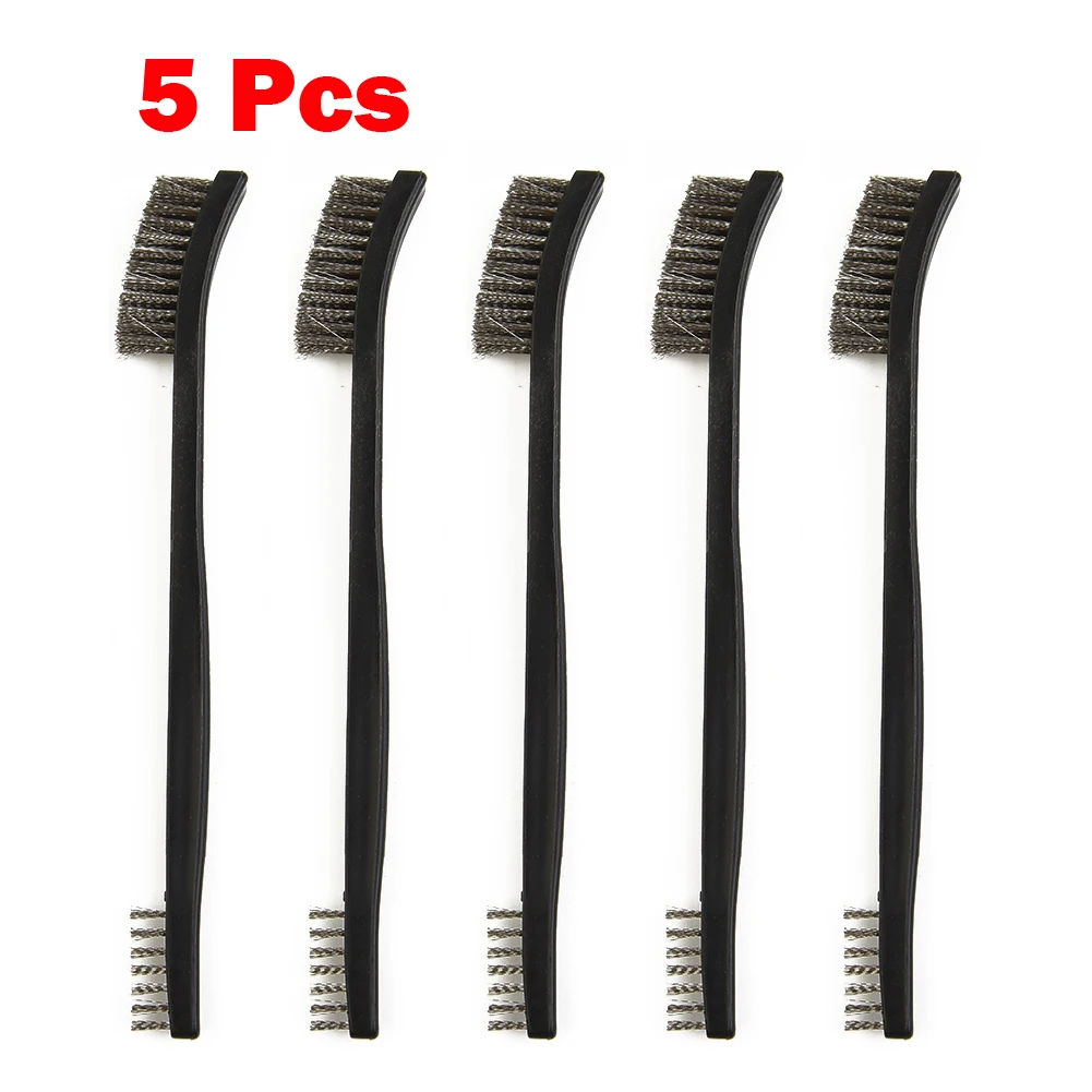 

Hand Tools Brush Nylon Wire Brushes Wire Set Hot 170mm 5pc Brass Cleaning Polishing Metal Rust Light Scrubbing
