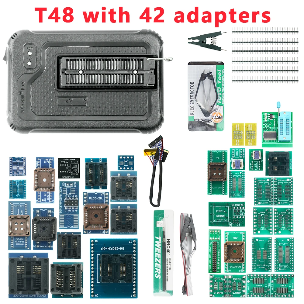 XGECU T48 TL866-3G ROMライター40pin 9アダプター付属 Amazon.com: T48 Programmer 19 Adapter Compatible with XGecu
