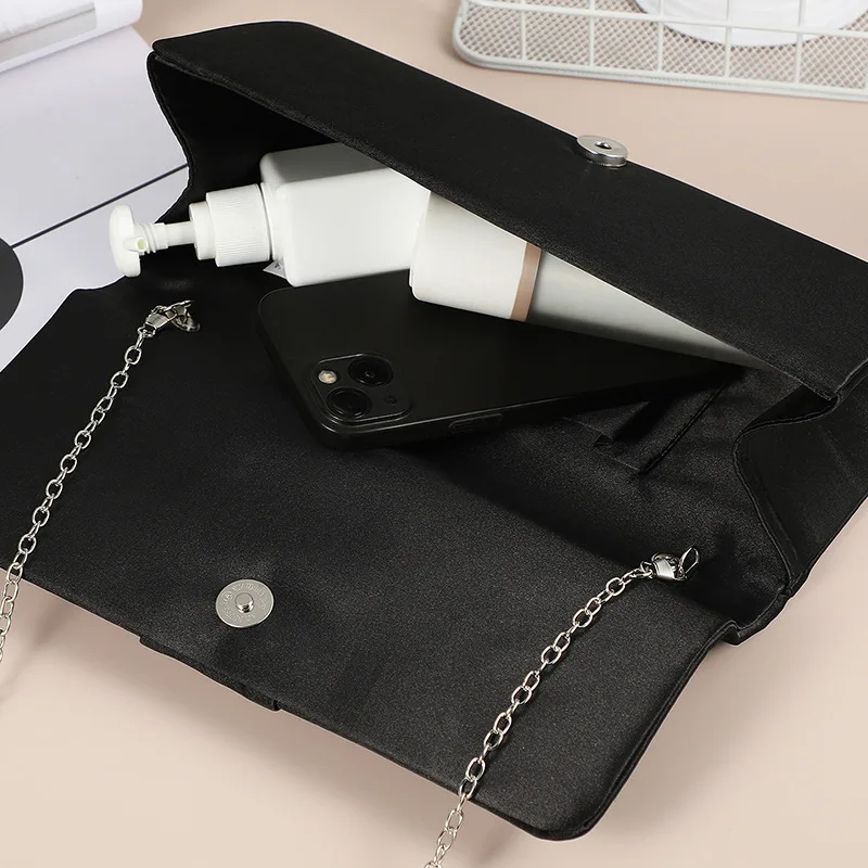 Diamonds Clutch Bags for Women 2023 Fashion Velvet Evening Party Clutches Luxury Dinner Purse Female Day Shopper Shoulder Bag - 3