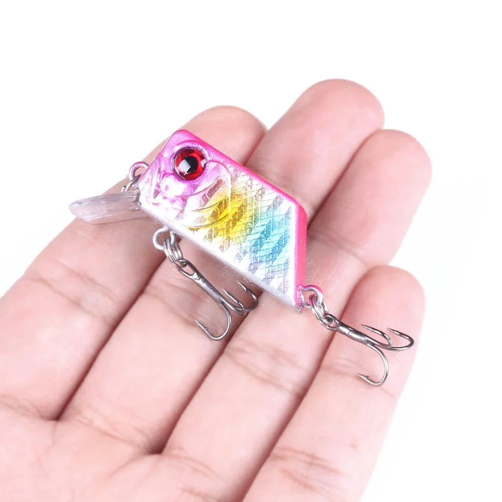 4.5cm 7g Square Crankbait Fishing Wobbler Diving Swimming Bait for Bass Pike Artificial Fishing Tackle